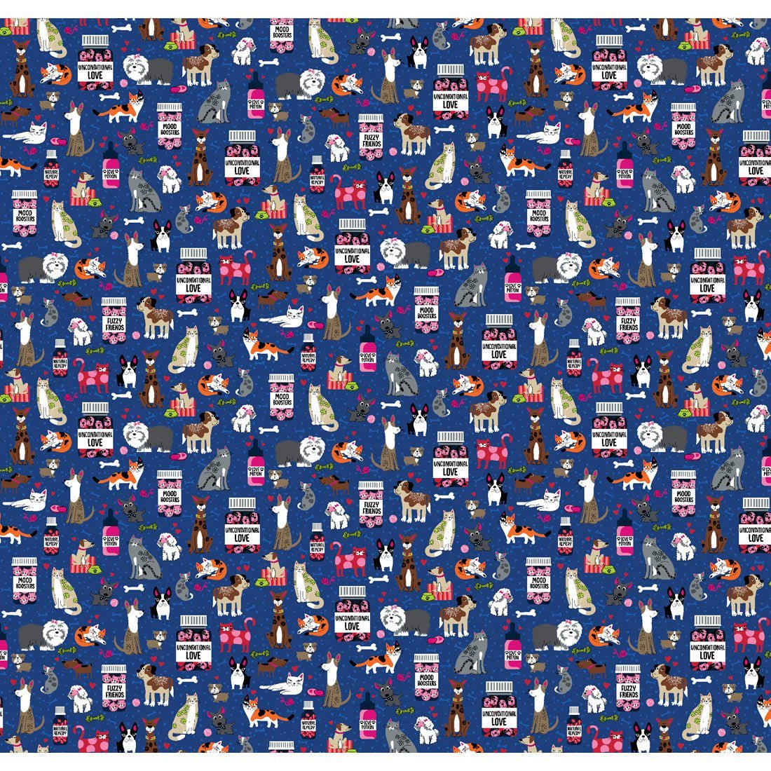 Cat and Dog Dickies Print Snap Front Scrub Jacket DK301 UNLV - Scrubs Select
