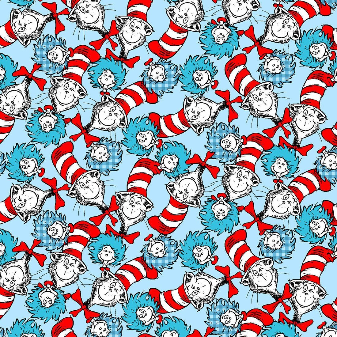Cat In The Hat Tooniforms Licensed Dr. Seuss V Neck Scrub Top TF666 SEHG - Scrubs Select