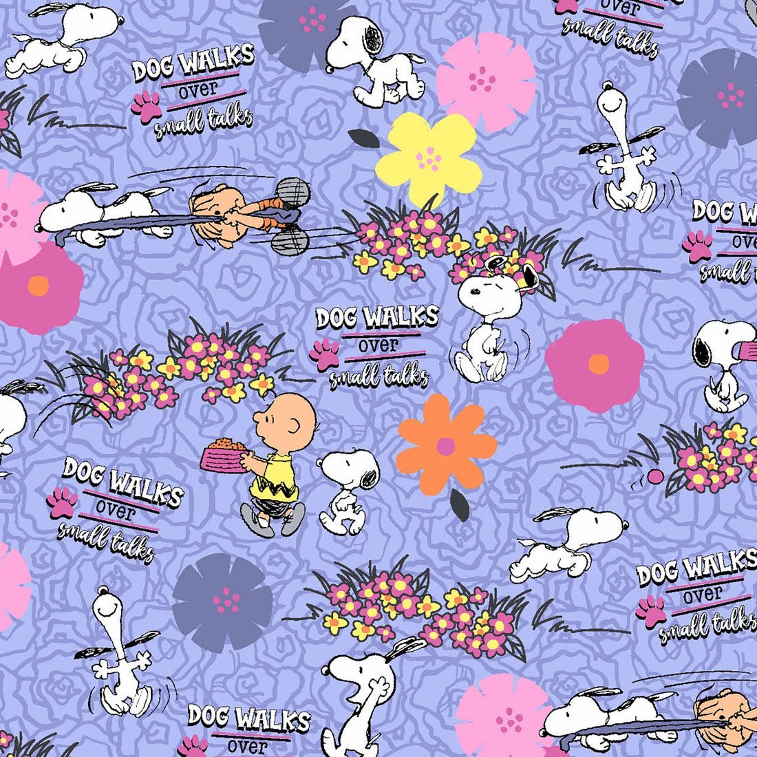 Peanuts Snoopy Dog Walks Tooniforms V-Neck Scrub Top TF666 PNDW