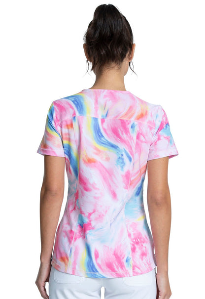 Charlie Brown Snoopy Tooniforms Peanuts V Neck Medical Scrub Top TF752 PNES - Scrubs Select