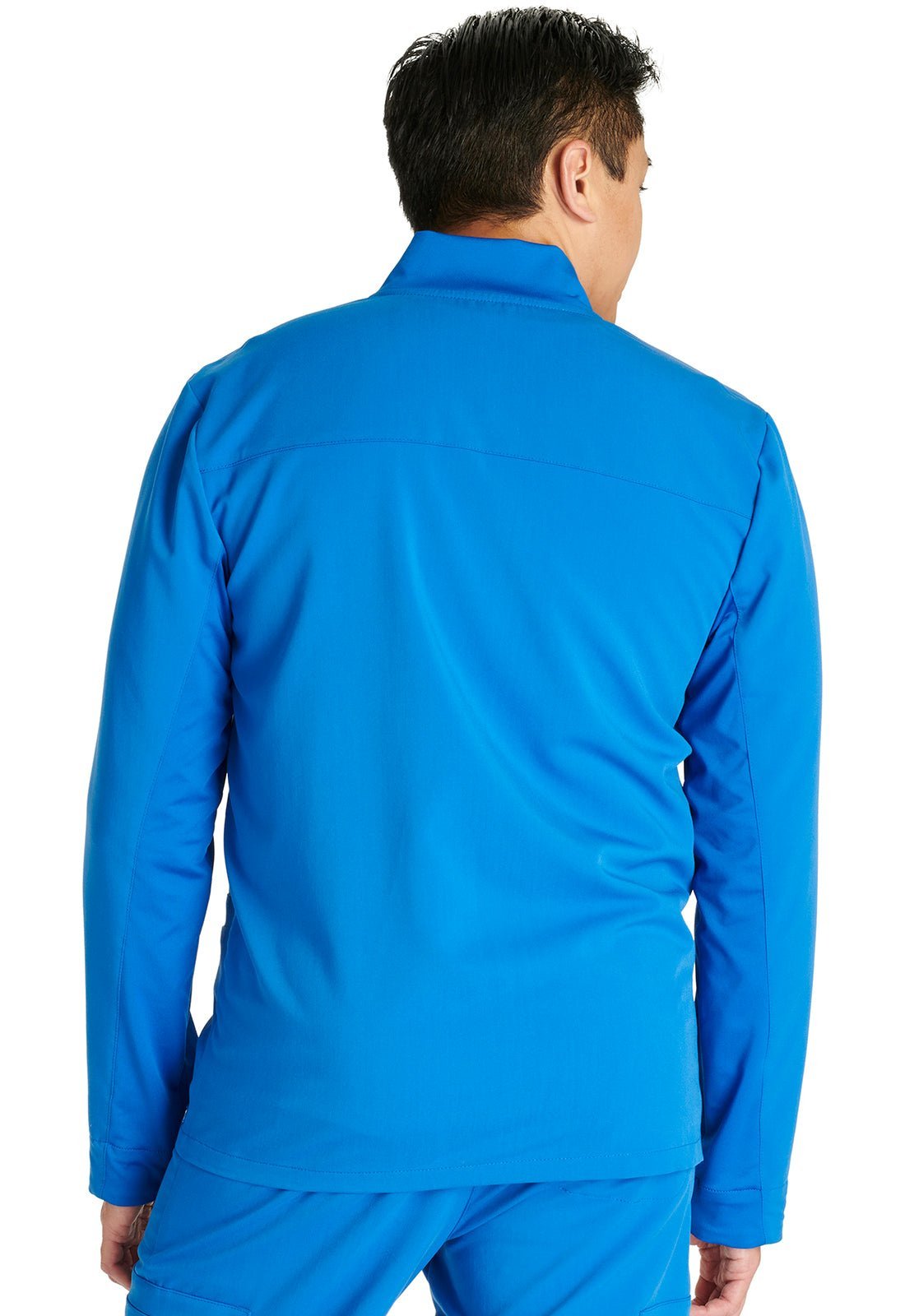 Cherokee Atmos Men's Zip Front Jacket CK329A in Black, Navy, Pewter, Royal - Scrubs Select