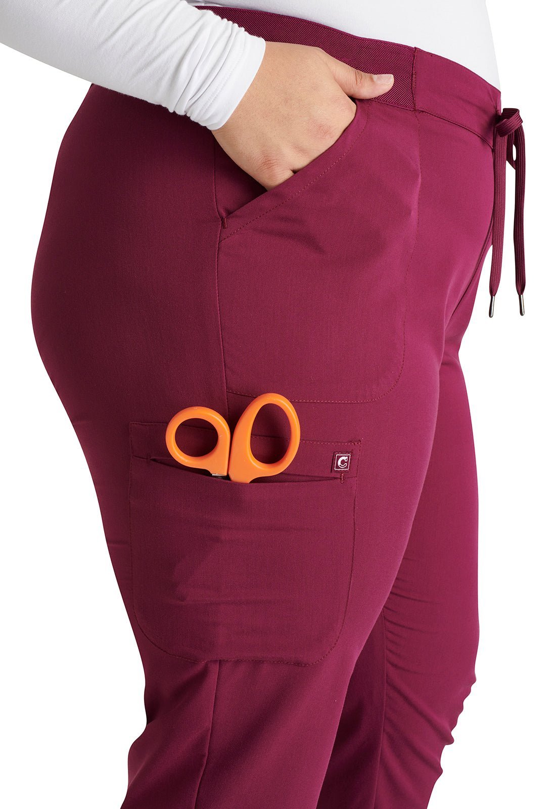 Cherokee Atmos Scrub Pull On Jogger Pant CK138A in Caribbean, Teal, Wine - Scrubs Select