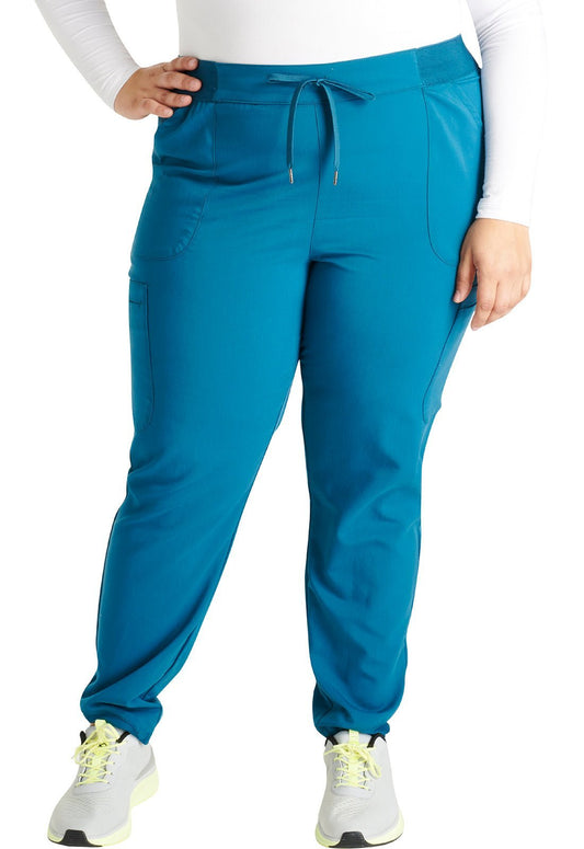 Cherokee Atmos Scrub Pull On Jogger Pant CK138A in Caribbean, Teal, Wine - Scrubs Select