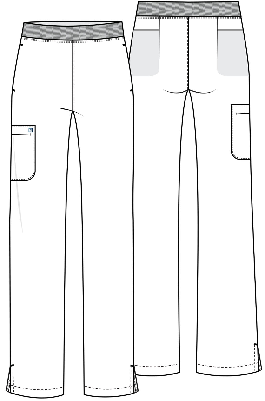 Cherokee Atmos Scrub Pull On Pant CK136A in Cucumber, Sugar Melon - Scrubs Select