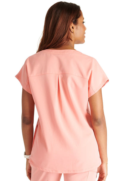 Cherokee Atmos Scrub V Neck Top CK836A in Cucumber, Sugar Melon - Scrubs Select