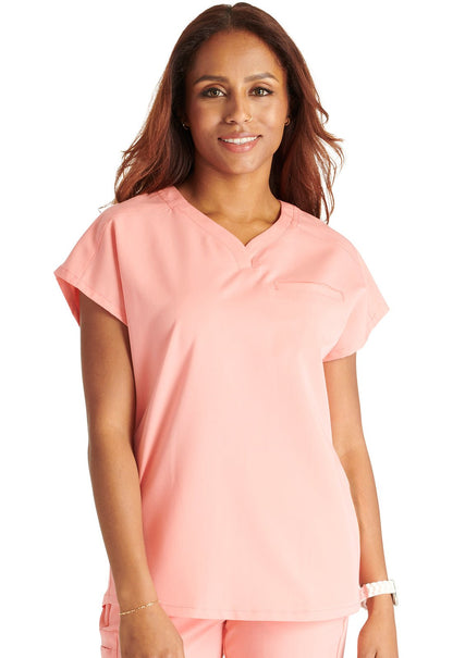 Cherokee Atmos Scrub V Neck Top CK836A in Cucumber, Sugar Melon - Scrubs Select