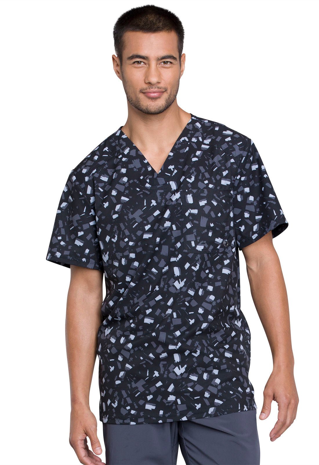 Cherokee Infinity Men's V Neck Scrub Top CK902 BOBK - Scrubs Select