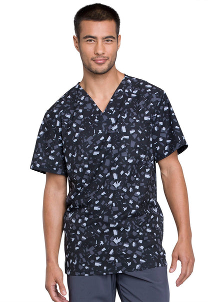 Cherokee Infinity Men's V Neck Scrub Top CK902 BOBK - Scrubs Select