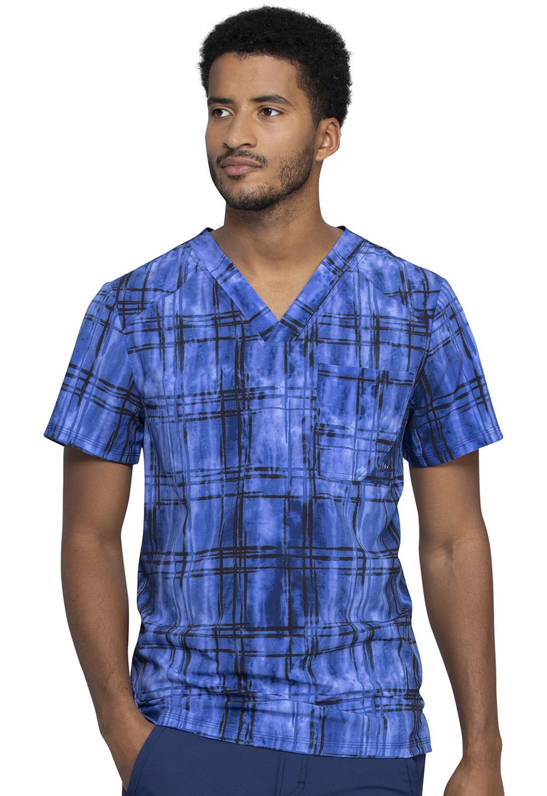 Cherokee Infinity Men's V Neck Scrub Top CK902 PLTY - Scrubs Select
