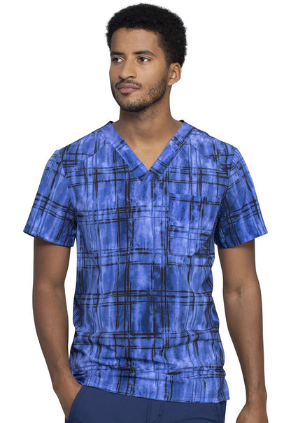 Cherokee Infinity Men's V Neck Scrub Top CK902 PLTY - Scrubs Select