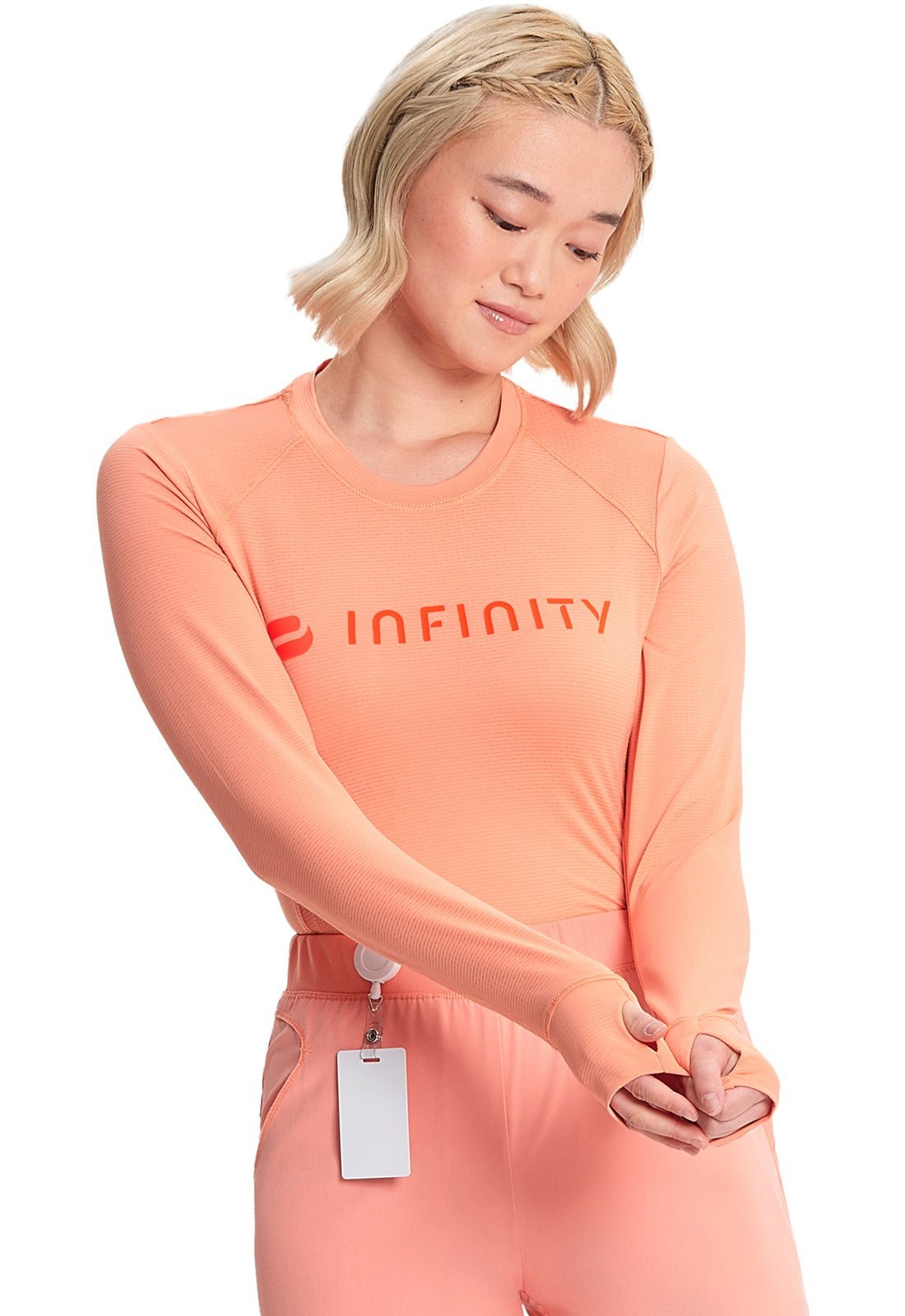 Cherokee Infinity Scrub GNR8 Long Sleeve Performance Top IN641 - Scrubs Select