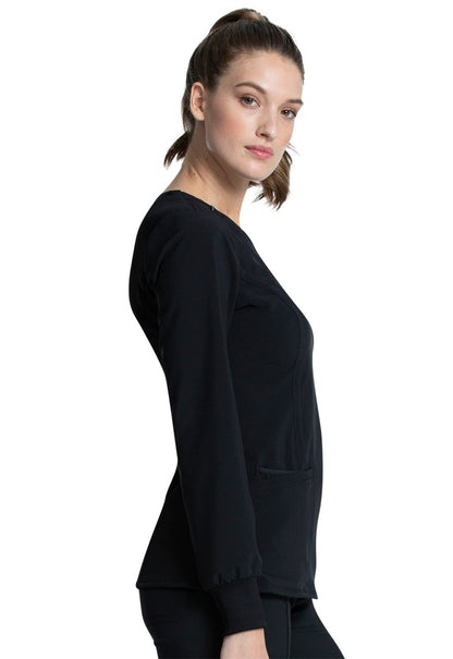 Cherokee Infinity Scrub Long Sleeve Round Neck Top CK781A - Scrubs Select