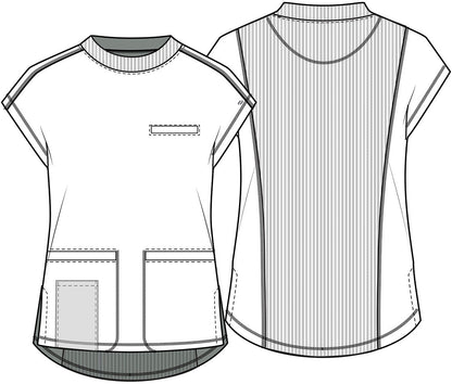 Cherokee Infinity Scrub Mock Neck Top CK742A - Scrubs Select