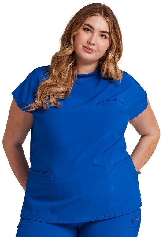 Cherokee Infinity Scrub Mock Neck Top CK742A - Scrubs Select