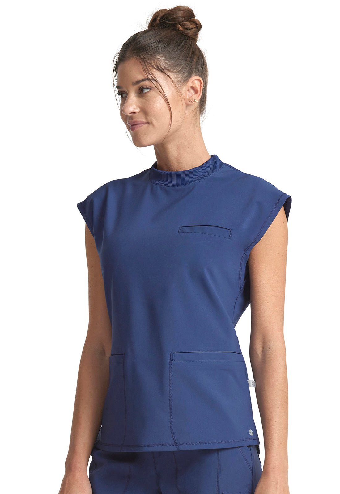 Cherokee Infinity Scrub Mock Neck Top CK742A - Scrubs Select