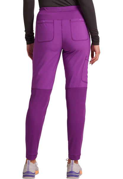 Cherokee Infinity Skinny Leg Scrub Pant CK067A in Cloud , Caribbean, Palm, Wine - Scrubs Select