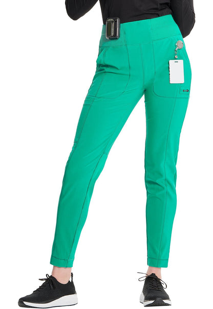 Cherokee Infinity Skinny Leg Scrub Pant CK067A in Cloud , Caribbean, Palm, Wine - Scrubs Select