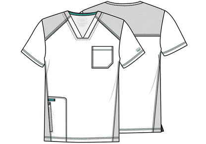 Cherokee Scrubs WW Revolution Men's V Neck WW603 Caribbean, Ciel, Hunter, Teal, Wine - Scrubs Select