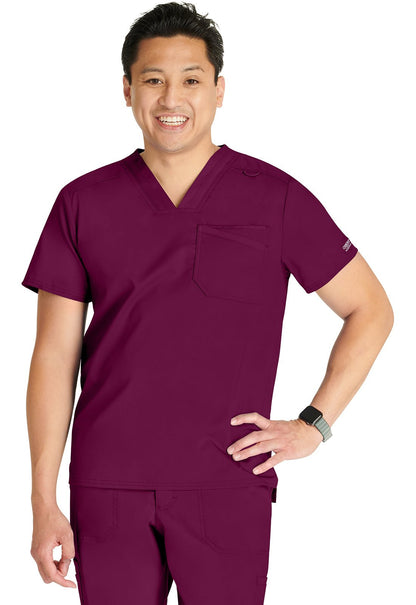 Cherokee Scrubs WW Revolution Men's V Neck WW751 Caribbean, Ciel, Hunter, White, Wine - Scrubs Select