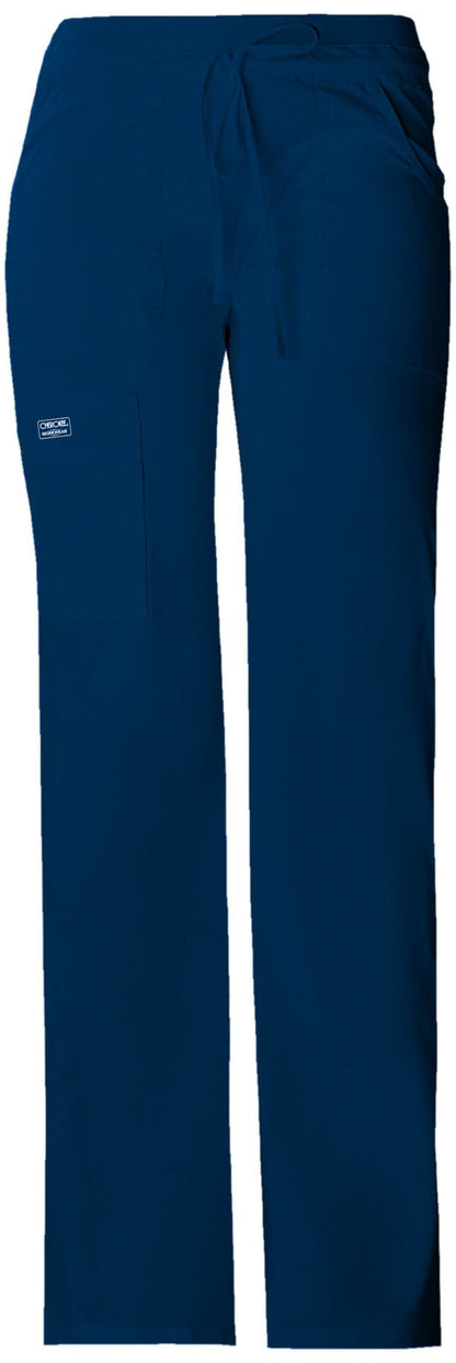 Cherokee WW Core Stretch Drawstring Cargo Scrub Pant 24001 in Black, Navy, White - Scrubs Select