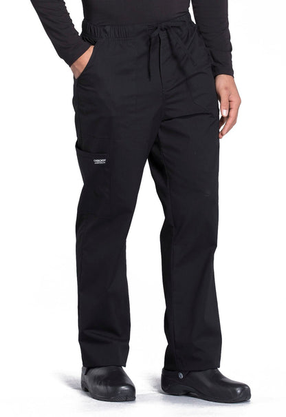 Cherokee WW Professionals Men's Drawstring Cargo Scrub Pant WW190 Black, Galaxy, Navy, Pewter - Scrubs Select
