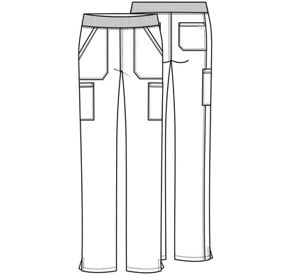 Cherokee WW Professionals Pull On Cargo Pant WW170 in Black, Navy, White - Scrubs Select