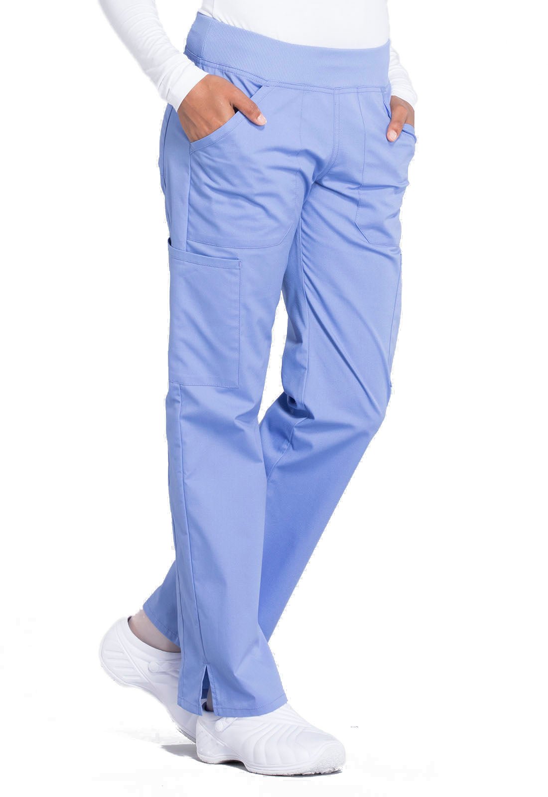 Cherokee WW Professionals Pull On Cargo Pant WW170 in Ciel, Grey, Royal - Scrubs Select
