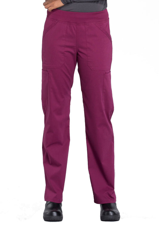 Cherokee WW Professionals Pull On Cargo Pant WW170 in Galaxy, Wine - Scrubs Select