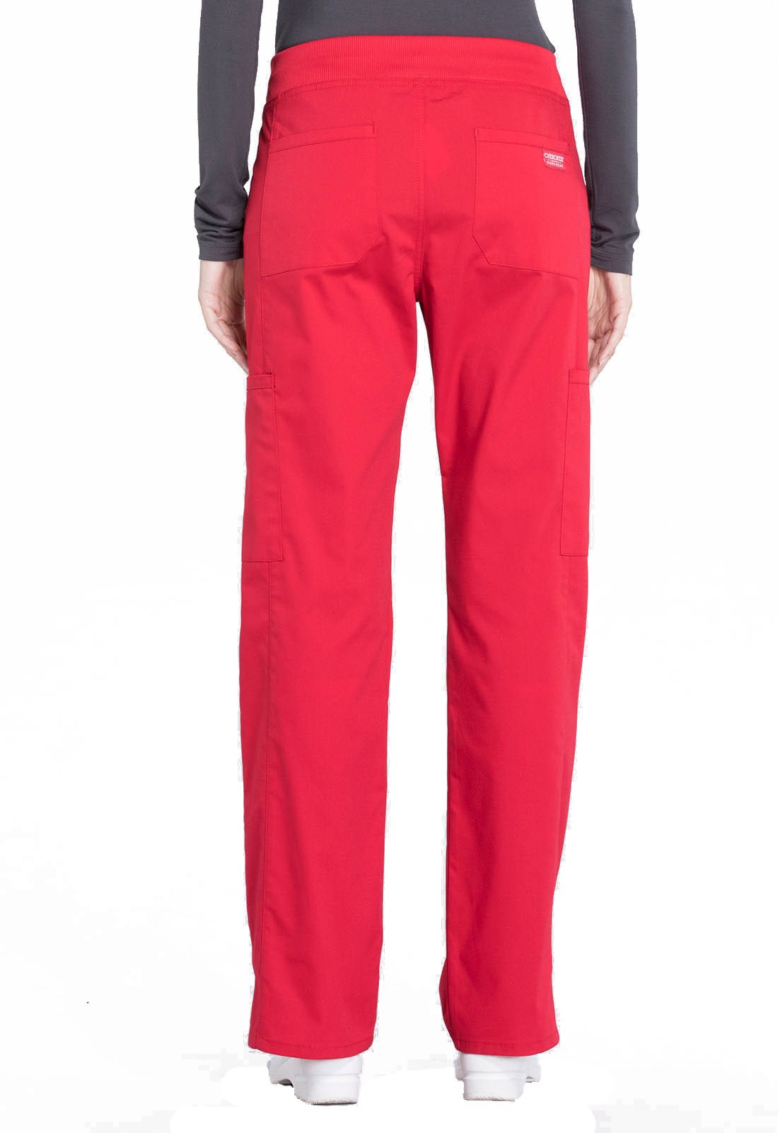 Cherokee WW Professionals Pull On Cargo Pant WW170 in Hunter, Pewter, Red - Scrubs Select