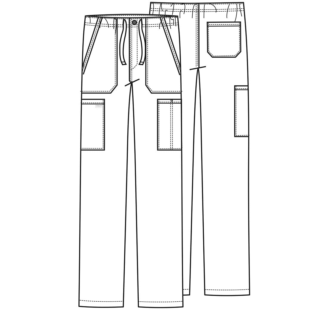 Cherokee WW Professionals Scrubs Men's Drawstring Cargo Pant WW190 - Scrubs Select