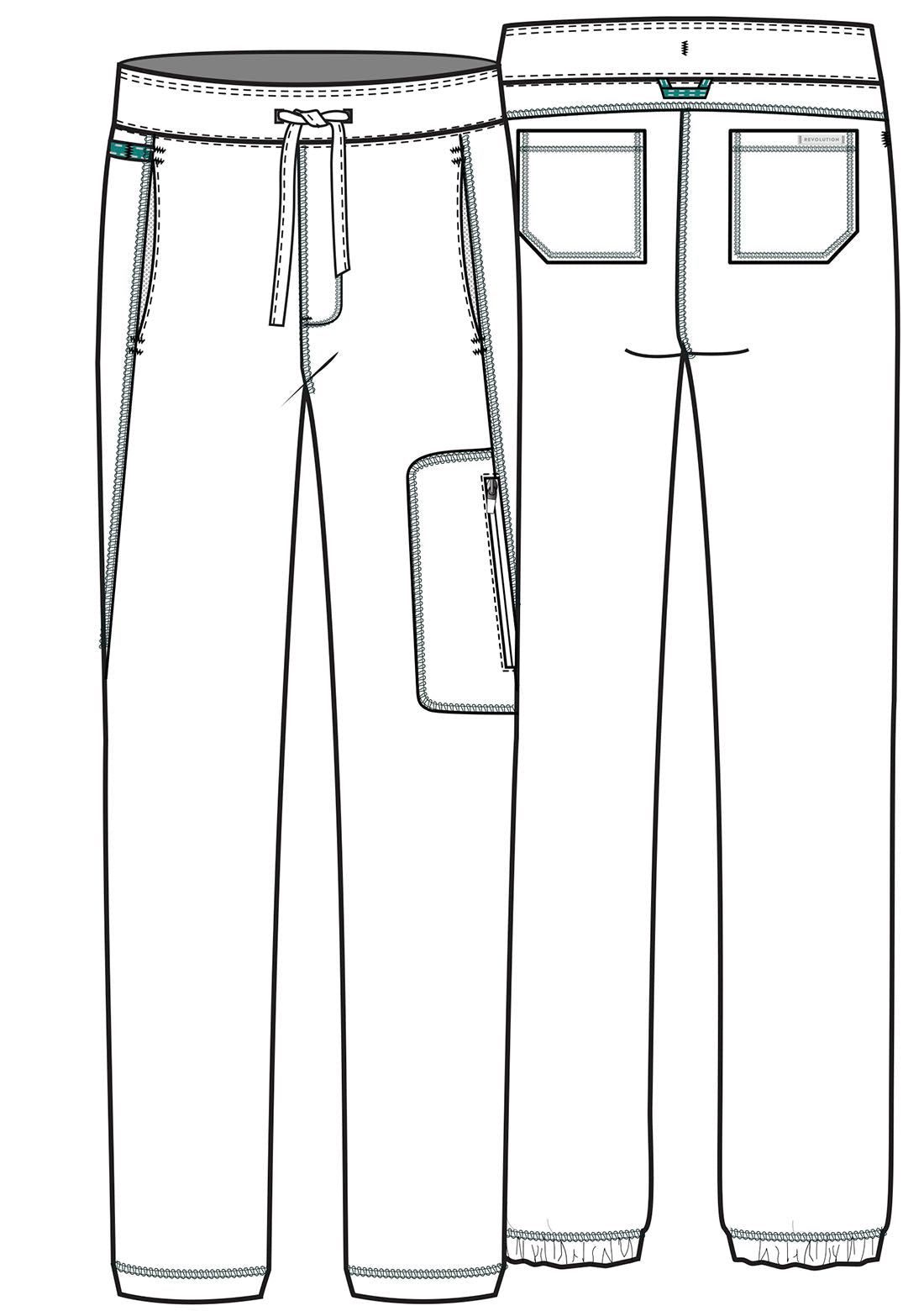 Cherokee WW Revolution Scrubs Men's Jogger Pant WW012 - Scrubs Select