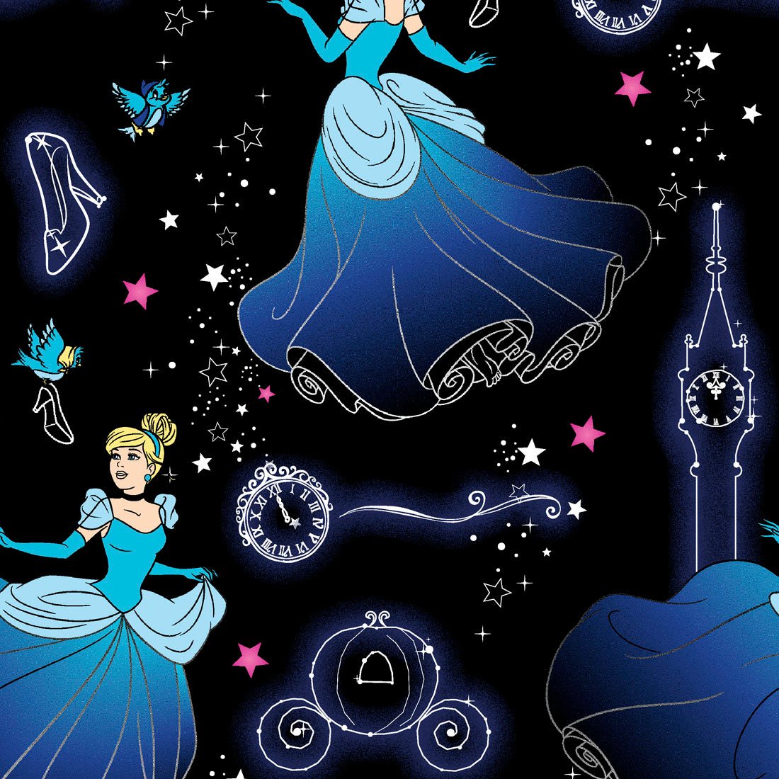Cinderella Tooniforms Disney V Neck Scrub Top TF641 PRSO - Scrubs Select