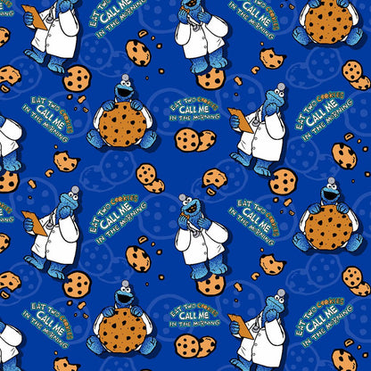 Cookie Monster Tooniforms Licensed Sesame Street V Neck Scrub Top TF614 SWWK - Scrubs Select