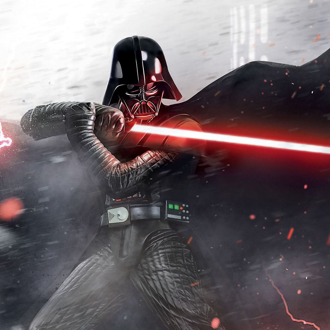 Darth Vader Tooniforms Licensed Star Wars Men's V Neck Scrub Top TF708 SRSL - Scrubs Select