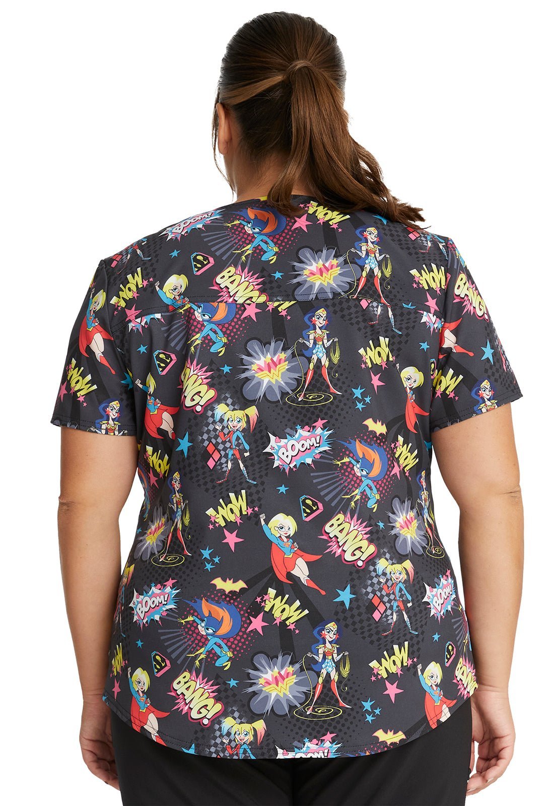 DC Comics Female Tooniforms V Neck Scrub Top TF739 DMHP - Scrubs Select