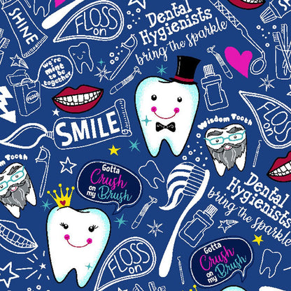 Dental Cherokee Print Mock Wrap Scrub Top CK614 BITH - Scrubs Select