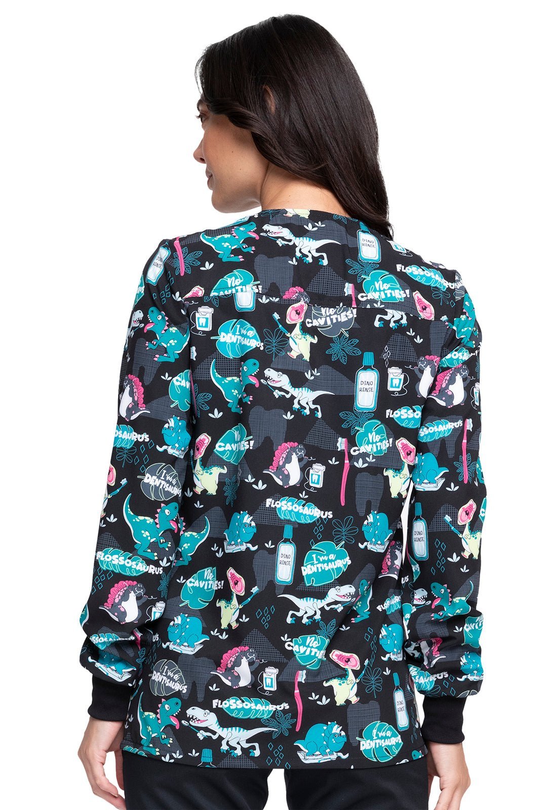 Dental Cherokee Print Warm Up Scrub Jacket CK321 IDTS - Scrubs Select
