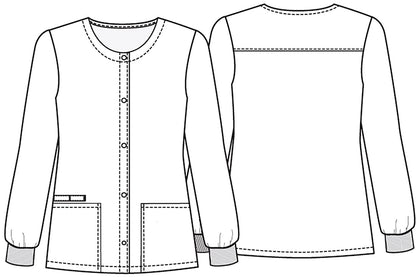 Dental Cherokee Print Warm Up Scrub Jacket CK321 IDTS - Scrubs Select