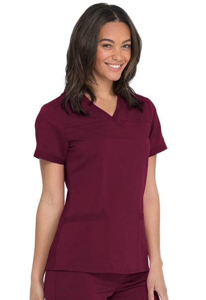 Dickies Balance V Neck Top DK870 in Black, Ciel, Navy, Pewter, Royal, Wine - Scrubs Select