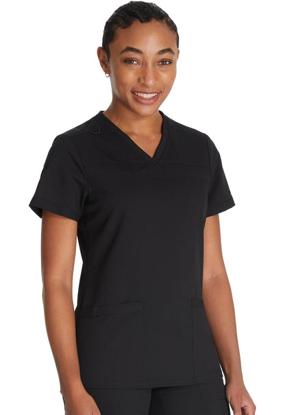 Dickies Balance V Neck Top DK870 in Black, Ciel, Navy, Pewter, Royal, Wine - Scrubs Select