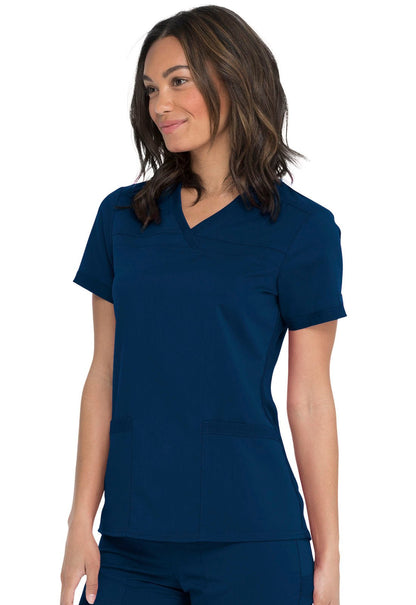 Dickies Balance V Neck Top DK870 in Black, Ciel, Navy, Pewter, Royal, Wine - Scrubs Select