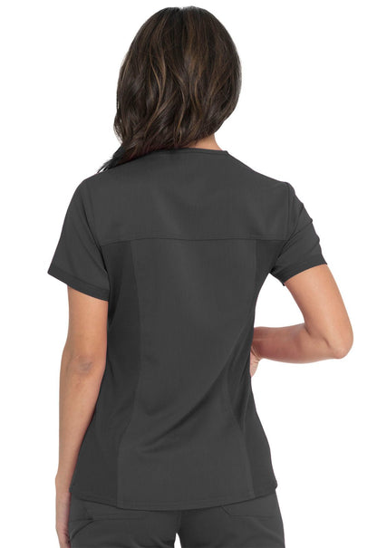 Dickies Balance V Neck Top DK870 in Black, Ciel, Navy, Pewter, Royal, Wine - Scrubs Select