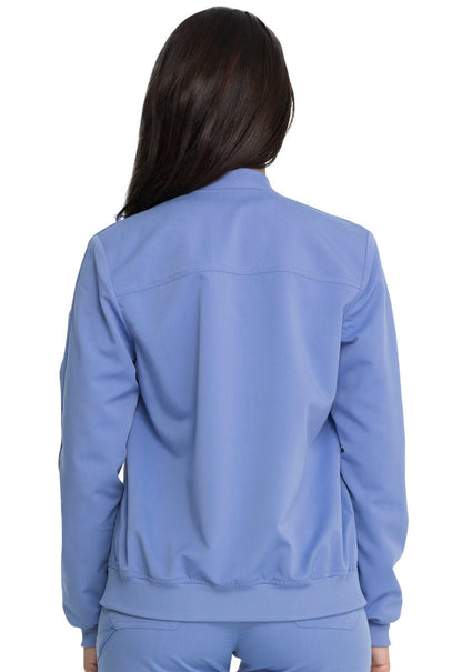 Dickies Balance Zip Front Jacket DK365 in Ciel, Royal - Scrubs Select