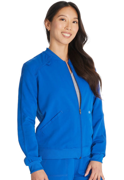 Dickies Balance Zip Front Jacket DK365 in Ciel, Royal - Scrubs Select