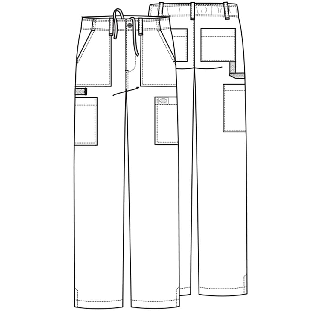 Dickies EDS Essentials Scrubs Men's Natural Rise Drawstring Pant DK015 - Scrubs Select