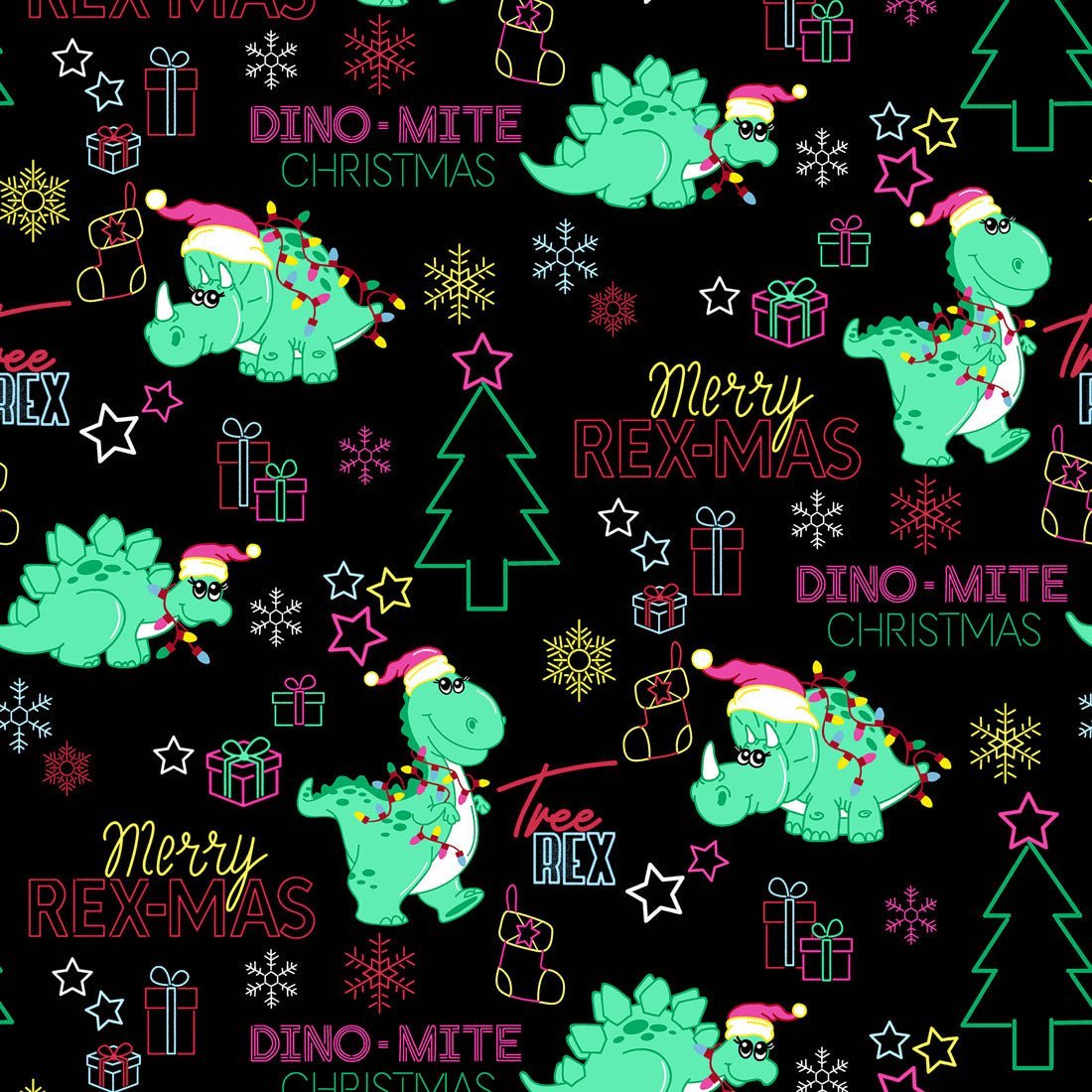 Dinosaur Dickies Christmas EDS Snap Front Scrub Jacket DK309 MRRX - Scrubs Select