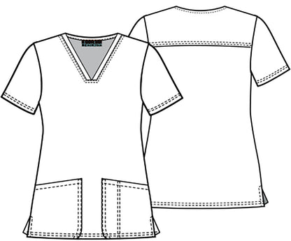 Dog Cherokee Print Dog Is Good V Neck Scrub Top CK671 OGBF - Scrubs Select