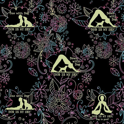 Dog Cherokee Print Licensed Dog Is Good V Neck Scrub Top CK678 OGMZ - Scrubs Select