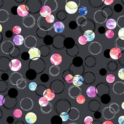 Dots Cherokee Print Round Neck Scrub Top CK609 DTBL - Scrubs Select