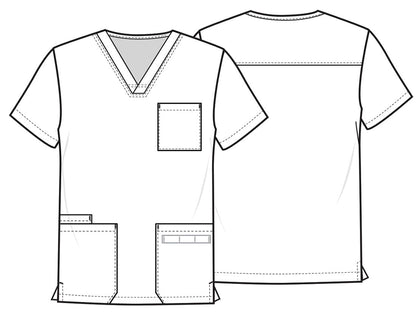 Dr. Seuss Cherokee Tooniforms Unisex V Neck Scrub Top TF687 SEDS - Scrubs Select